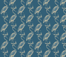 Load image into Gallery viewer, Blue Heron Cerulean Fabric
