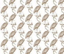 Load image into Gallery viewer, Blue Heron White Cafe Fabric
