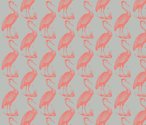 Blue Heron Metro Summer Coral Fabric
