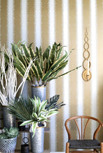 Load image into Gallery viewer, Chika Bastille Brass Metallic Wallcovering