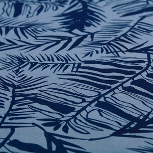Hutan Navy On Monsoon Linen Fabric
