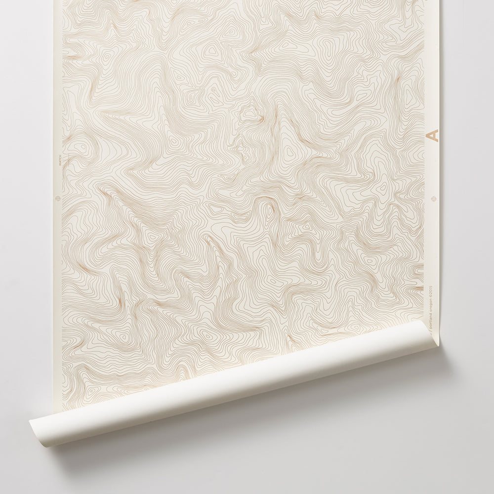 Contour - Gold Wallcovering