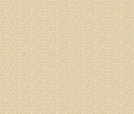 Crackle Wheat White Fabric