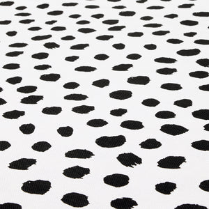 Paint Dot Black Fabric