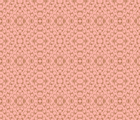 Chics Pink Brown Fabric