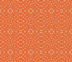 Chics Orange Punch Linen Fabric
