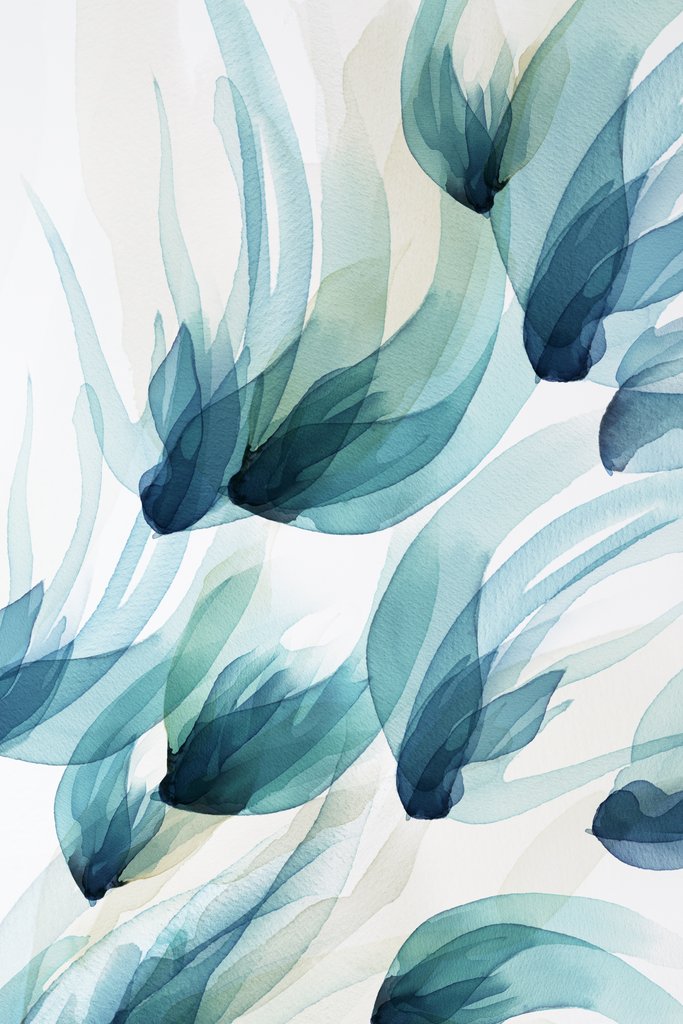 Songbird Teal Wallpaper