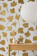 Load image into Gallery viewer, Petals Pressed Gold Type II Wallcovering