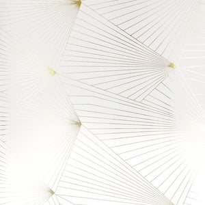 Fan Gold White Wallcovering