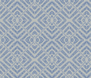 Flora Tile Metropolitan Sapphire Fabric