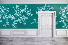Load image into Gallery viewer, Foresta Bianca Breaker Teal Wallcovering