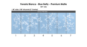 Foresta Bianca Blue Betty Wallcovering