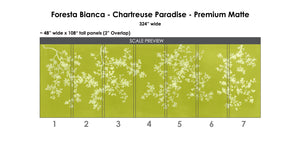 Foresta Bianca Chartreuse Paradise Wallcovering