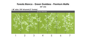 Foresta Bianca Green Goddess Wallcovering