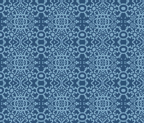 Geo Cornflower Fabric