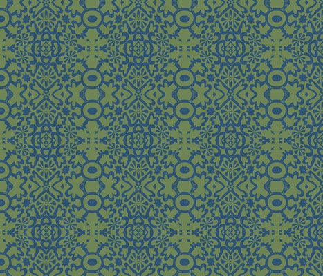 Geo Cadet Fern Fabric