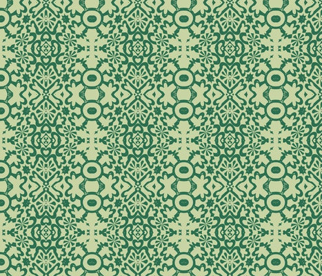 Geo Emerald Minty Fabric