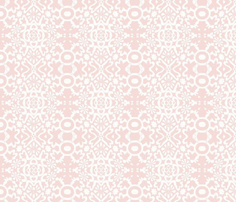 Geo Pinkish White Fabric