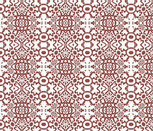 Geo Milk Red Jacket Fabric