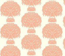 Load image into Gallery viewer, Hydrangea Topiary Eggshell Coral Fabric