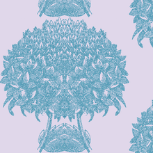 Load image into Gallery viewer, Hydrangea Topiary Lavender Blue Fabric