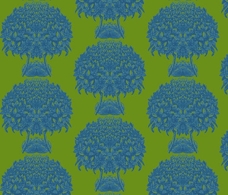 Hydrangea Topiary Peridot Fabric