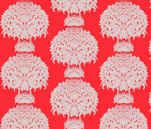 Load image into Gallery viewer, Hydrangea Topiary Poppy Fabric