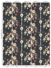 Load image into Gallery viewer, Into The Garden Black Wallcovering