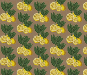 Italian Lemons Saddle Fabric