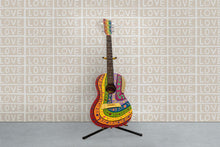 Load image into Gallery viewer, Love by Larry Yes - Taupe on White Wallcovering