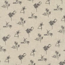 Load image into Gallery viewer, Jeremy Sunset Serious Black Paperback Natural Linen Wallcovering