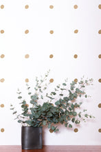Load image into Gallery viewer, Dimes - Gold on White Wallcovering