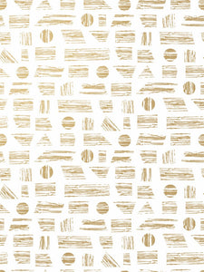 Goldendale - Gold on White Wallcovering