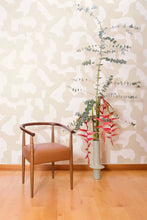 Load image into Gallery viewer, Mixed Signals - Champagne on White Wallcovering