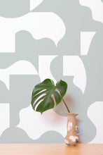 Load image into Gallery viewer, Mixed Signals - White Sage on White Wallcovering