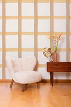 Load image into Gallery viewer, Natural Gifts - Clay and Blush on White Wallcovering