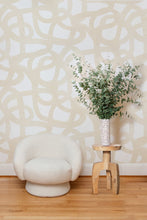 Load image into Gallery viewer, Le Freak - White Tea on White Wallcovering