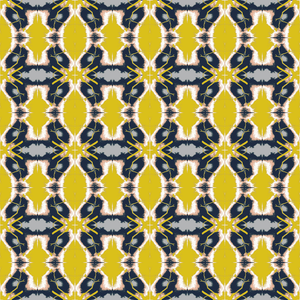 Kandeel Saffron Indigo Fabric