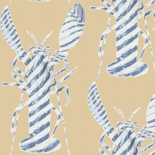 Load image into Gallery viewer, Lobster Stripe Wheat Fabric