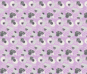 Leopard Vortex Lilac Wrought Iron Fabric