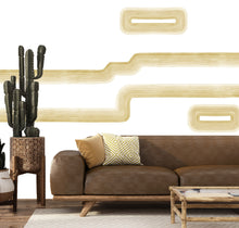 Load image into Gallery viewer, Libby&#39;s Stripe Gold Coast Mural Wallcovering