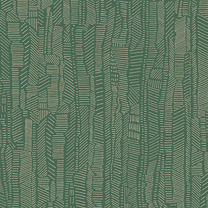 Linear Field Gilt Green
