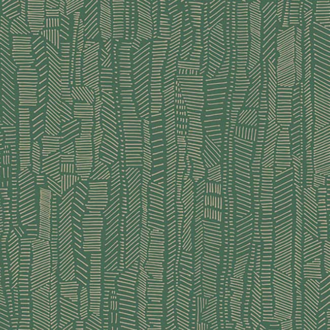 Linear Field Gilt Green