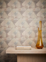 Load image into Gallery viewer, Abstract Isle Sea Glass Paperback Natural Linen Wallcovering