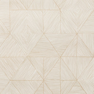 Mica - Gold on Off-White Wallcovering