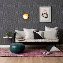 Load image into Gallery viewer, Range - White on Dark Grey Wallcovering