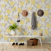 Load image into Gallery viewer, Succulent - Yellow Wallcovering
