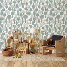 Load image into Gallery viewer, Zig Zag - Pale Blue Wallcovering