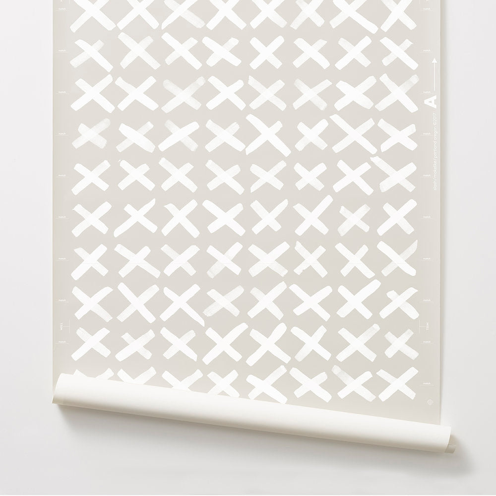 Slash - Light Grey Wallcovering