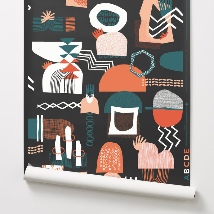 Monument - Black Wallcovering